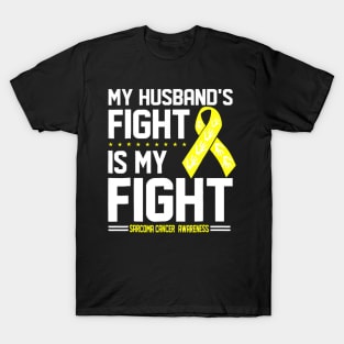 My Husband Sarcoma Cancer Awareness T-Shirt